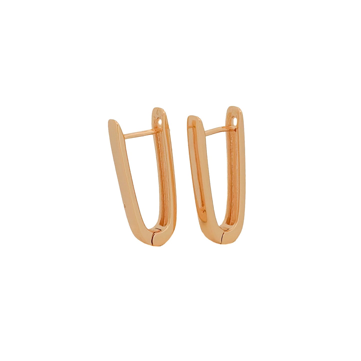 HUGGIE ORO LAMINADO DISEÑO U 18k