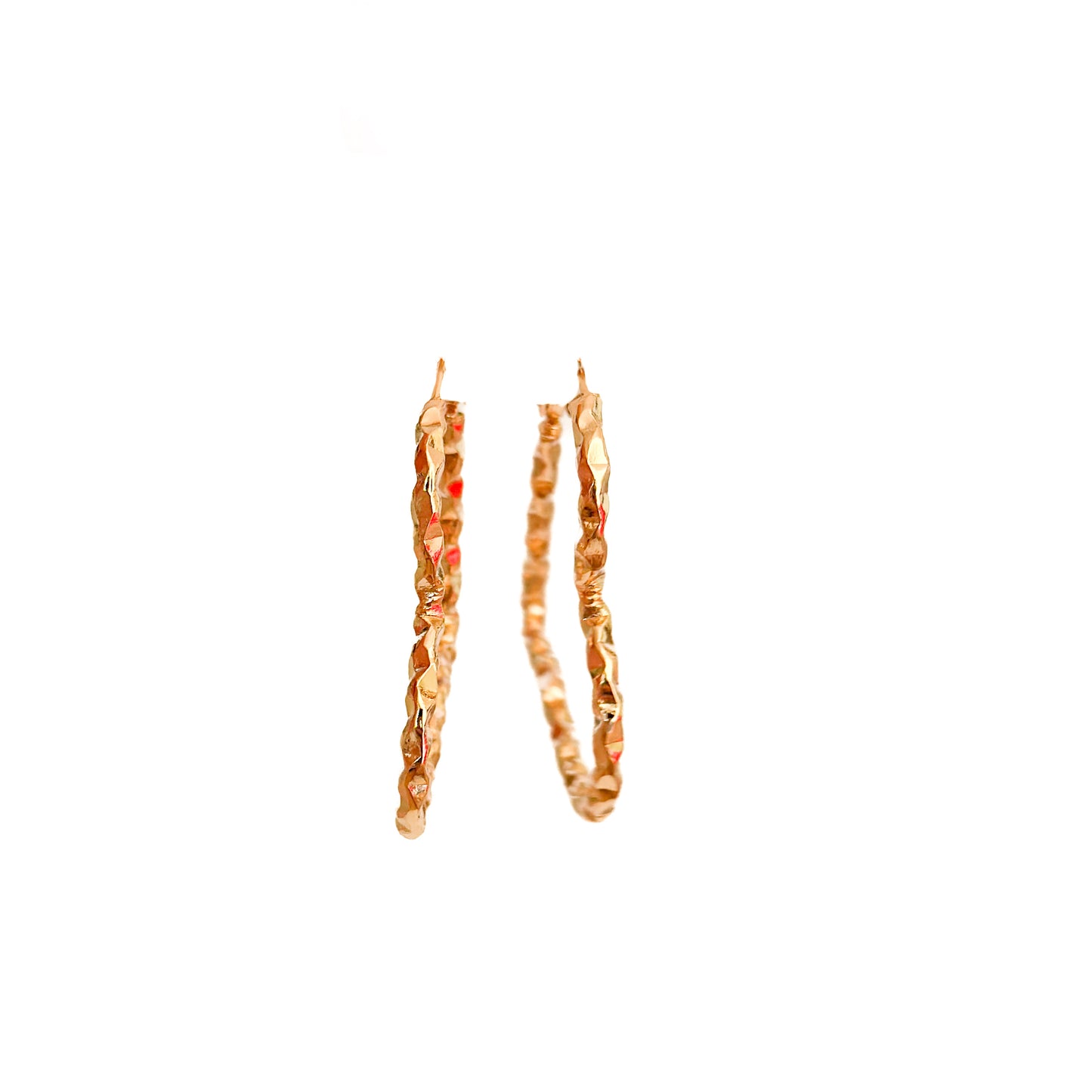 ARRACADA ORO LAMINADO 18K CORAZON TORZAL