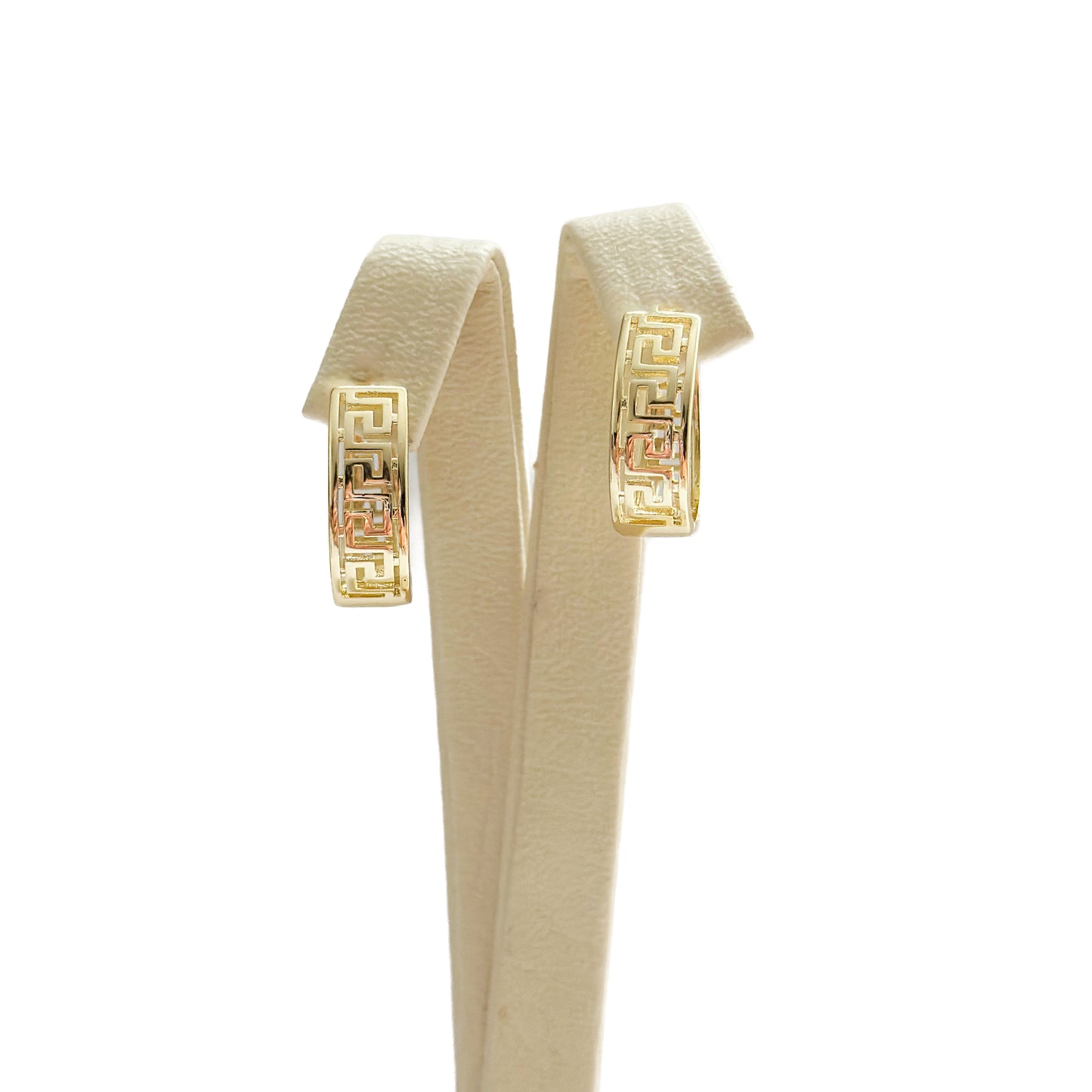 HUGGIE ORO LAMINADO CON PATRON