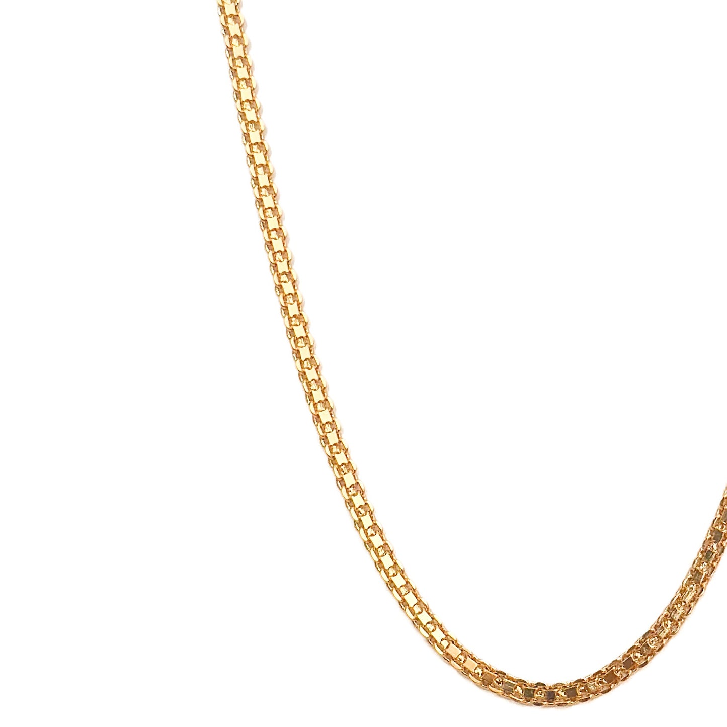 CADENA ORO LAMINADO 18K TEJIDO RED 45CM X 3MM