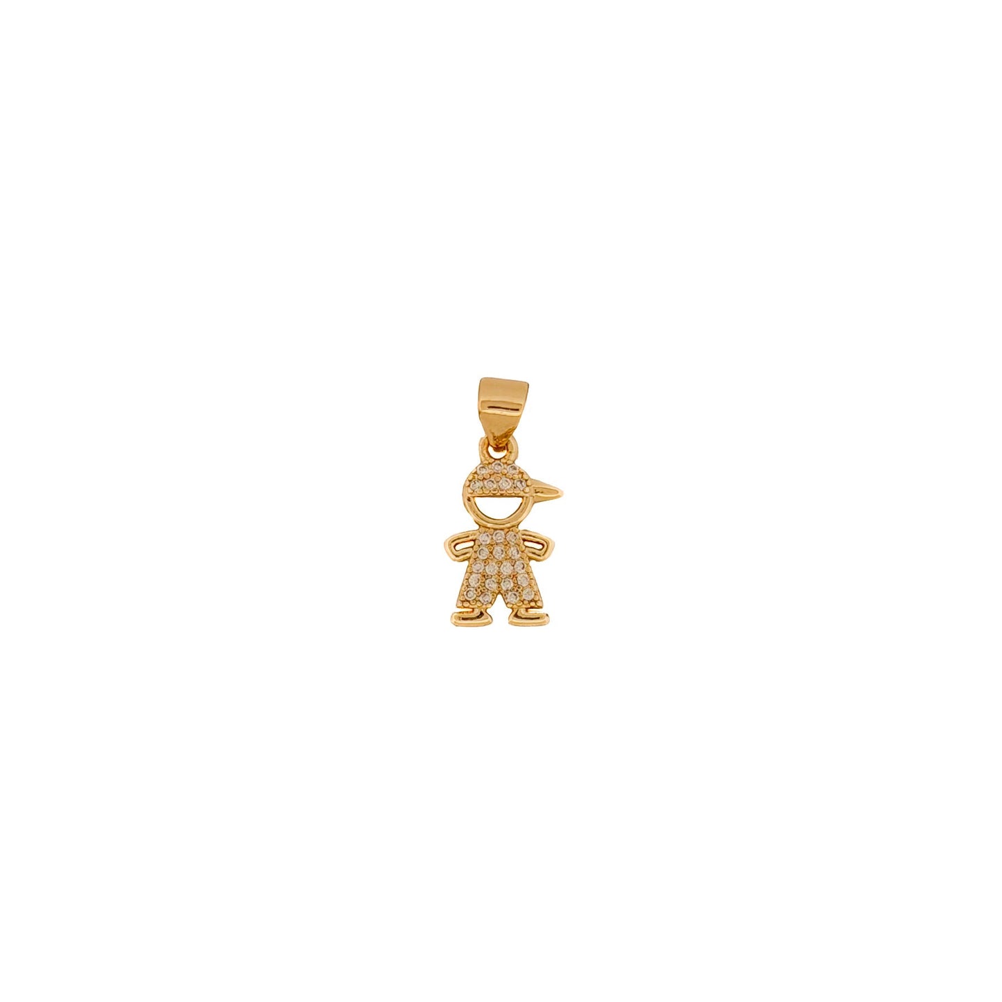 DIJE ORO LAMINADO NIÑO CON GORRA