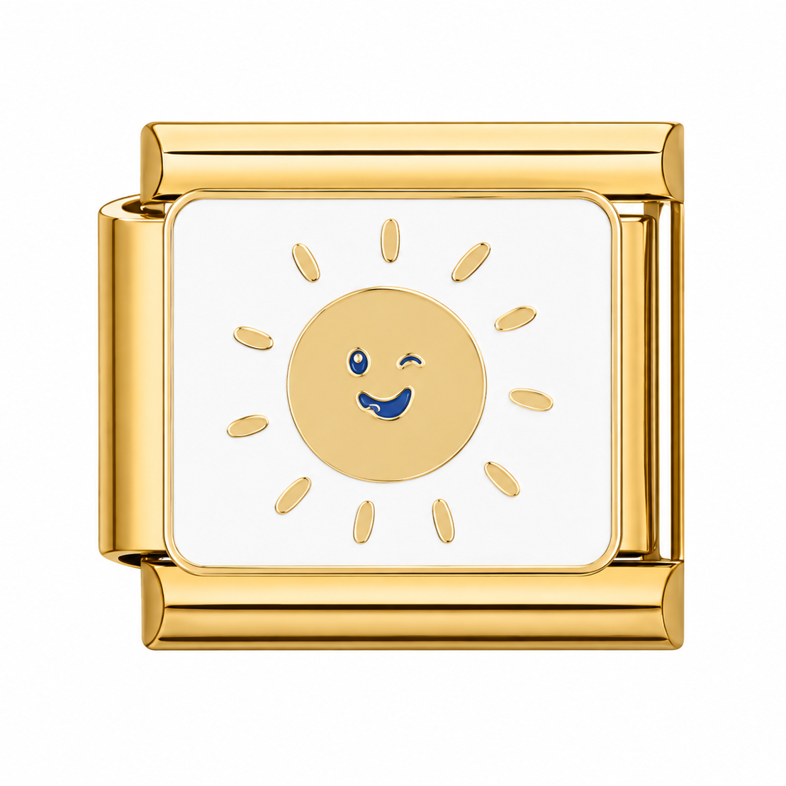 CHARM ACERO INOXIDABLE SOL SONRIENTE
