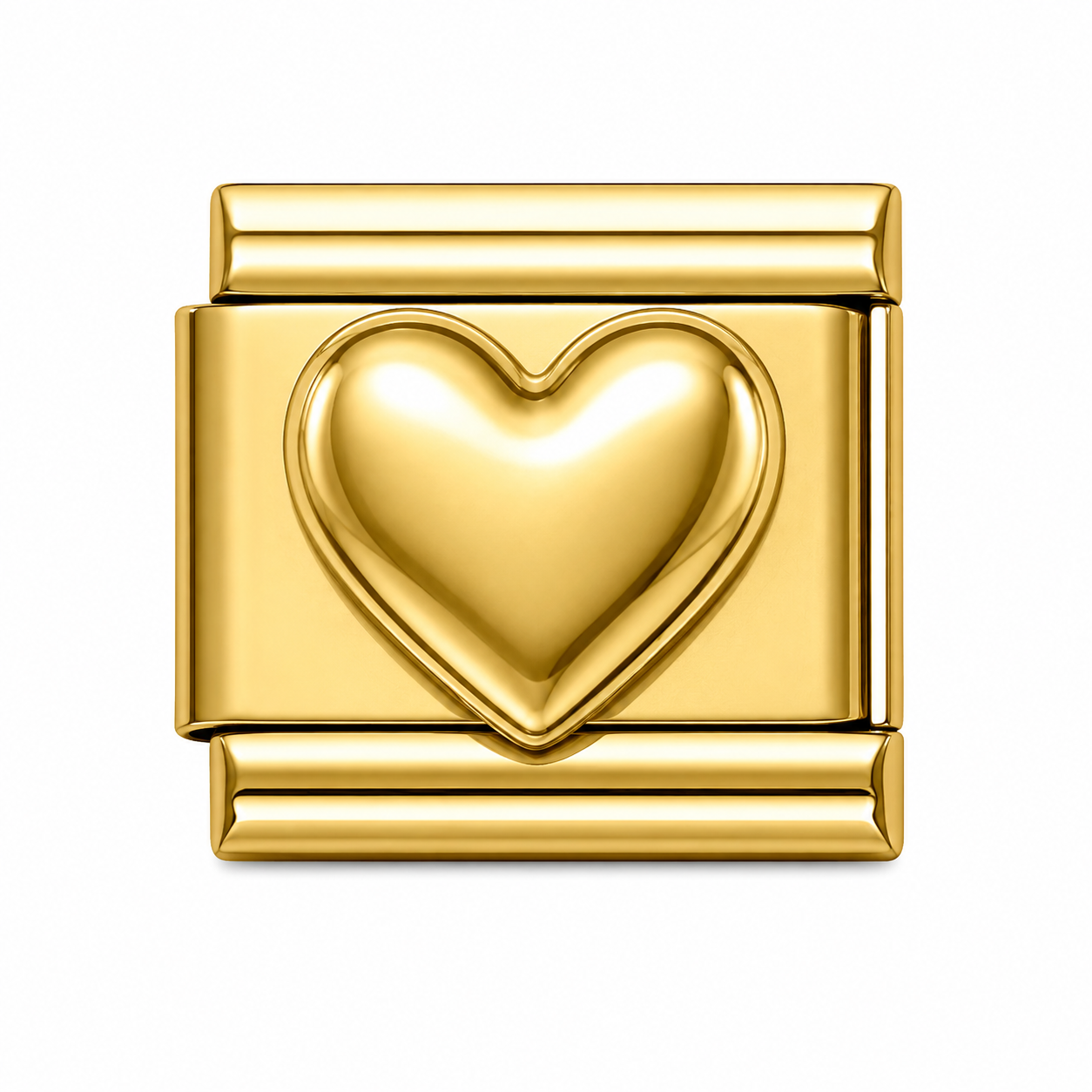 CHARM ACERO INOXIDABLE CORAZON INFLADO