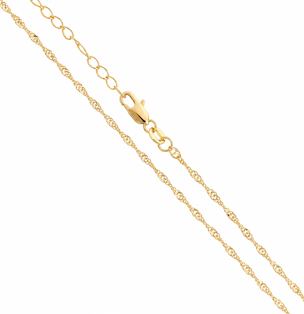 CADENA ORO LAMINADO TORZAL 1.5 MM X 45 CM
