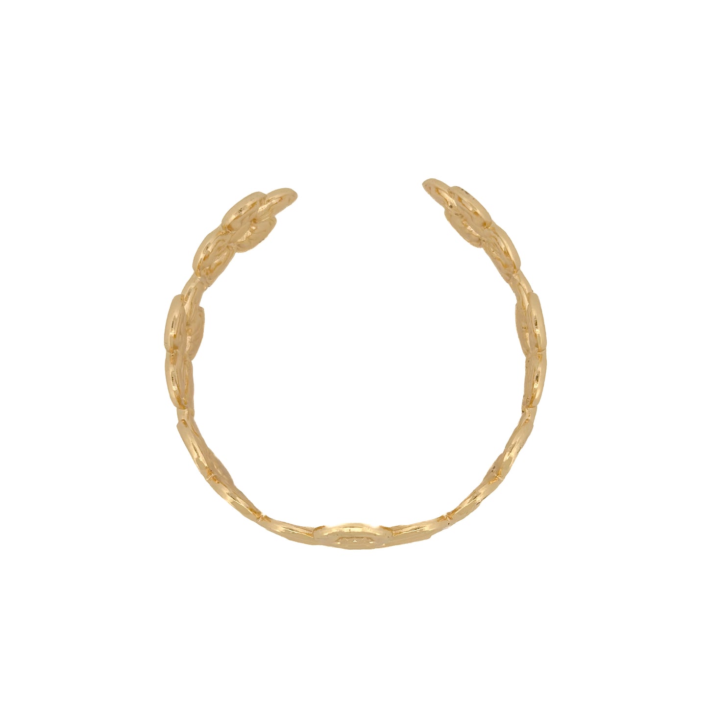 ARO ORO LAMINADO DE FLORES (AJUSTABLE)