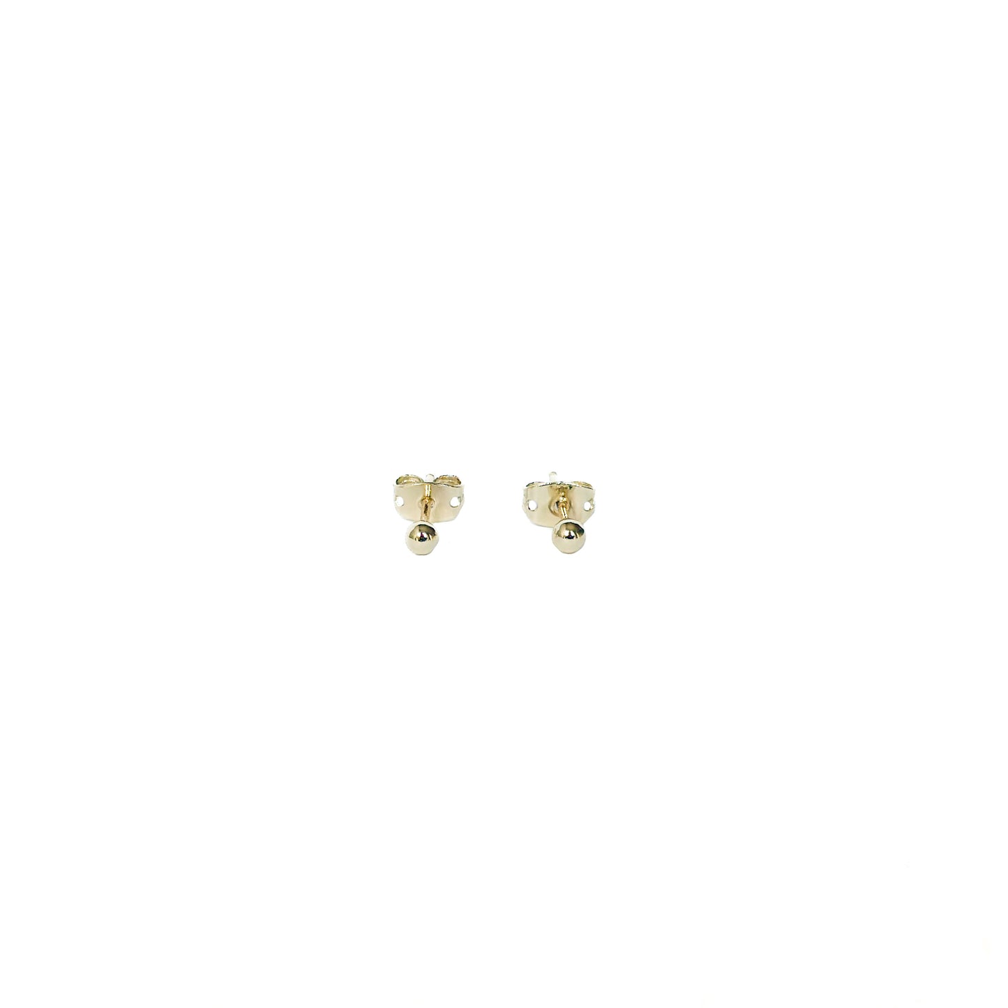 ARETE ORO LAMINADO ESFERA CHICA LISA