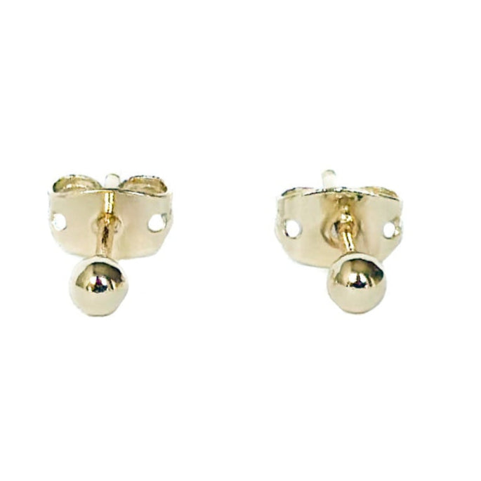 ARETE ORO LAMINADO ESFERA CHICA LISA
