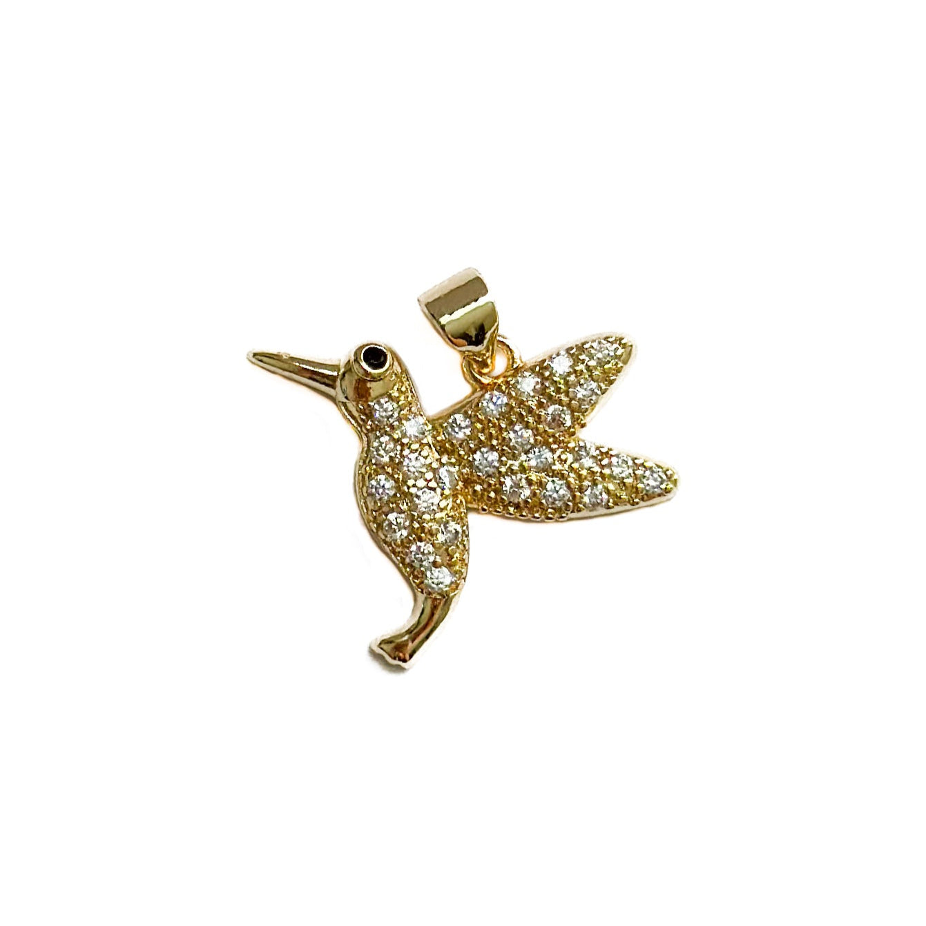 DIJE ORO LAMINADO COLIBRI