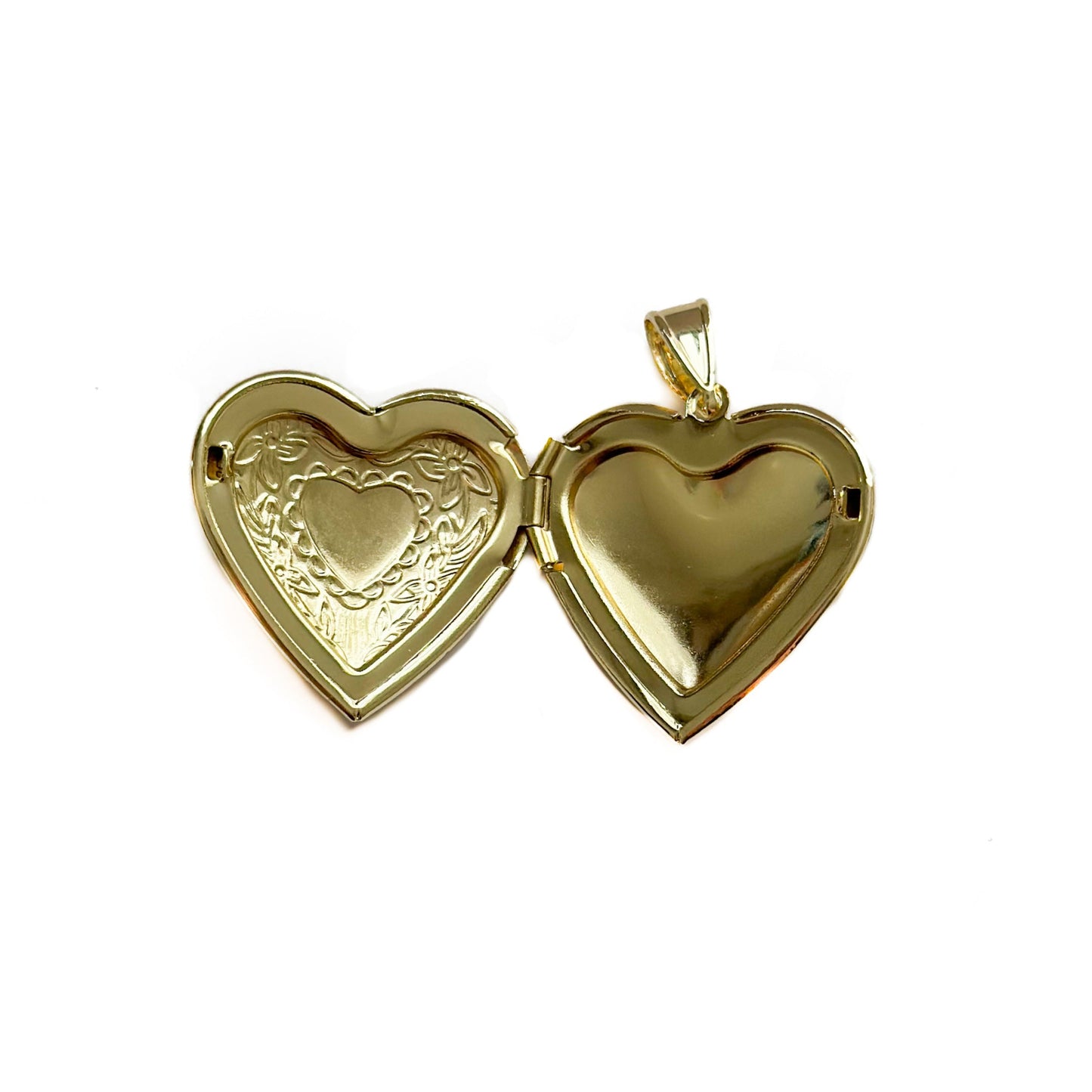 DIJE ORO LAMINADO CORAZON RELICARIO
