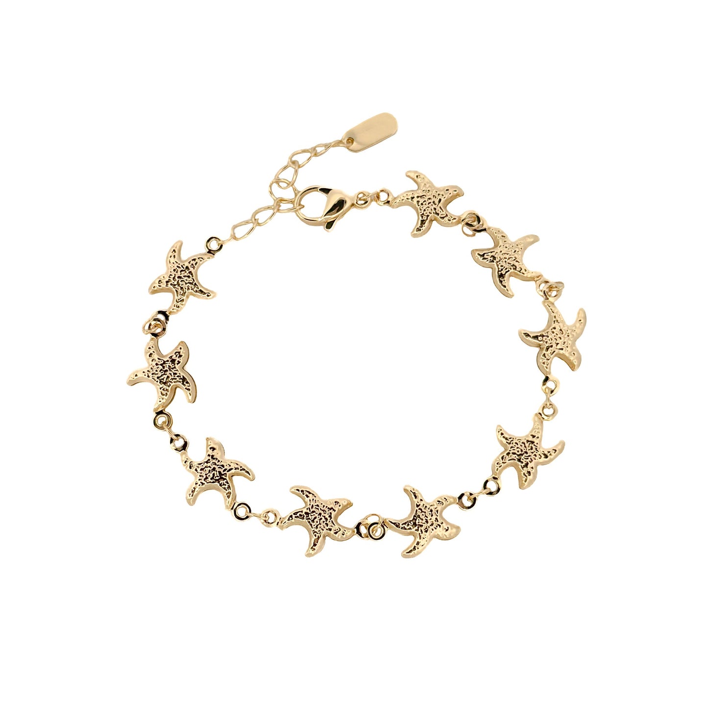 PULSO ORO LAMINADO ESTRELLAS DE MAR