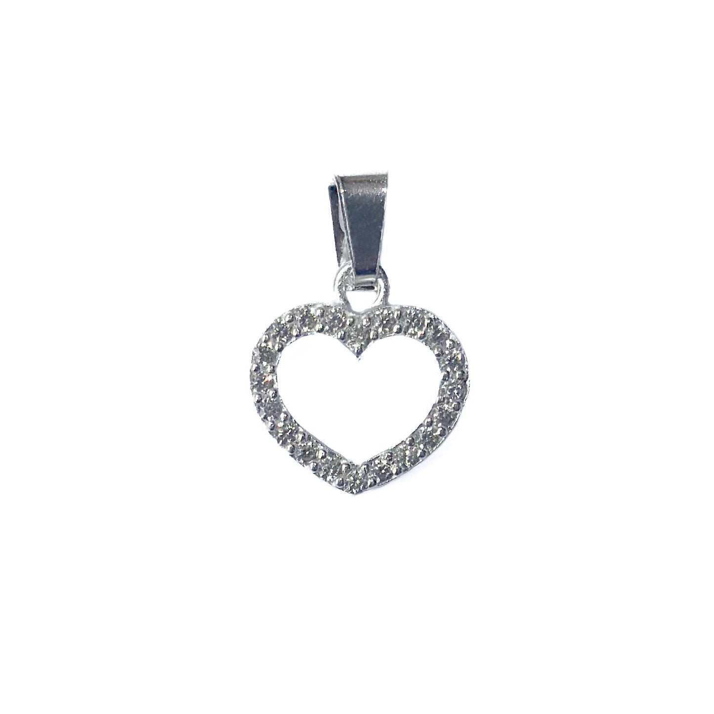 DIJE PLATA .925 CORAZON SILUETA