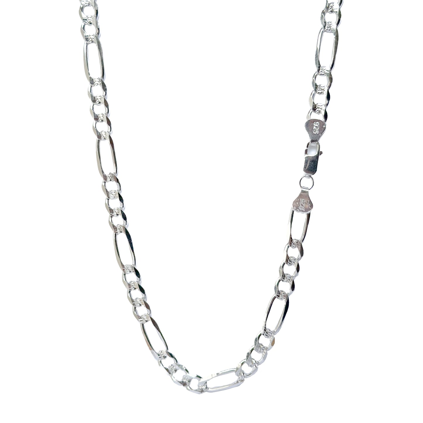 CADENA PLATA .925 CARTIER 3X1 & 8MM CON PAVE