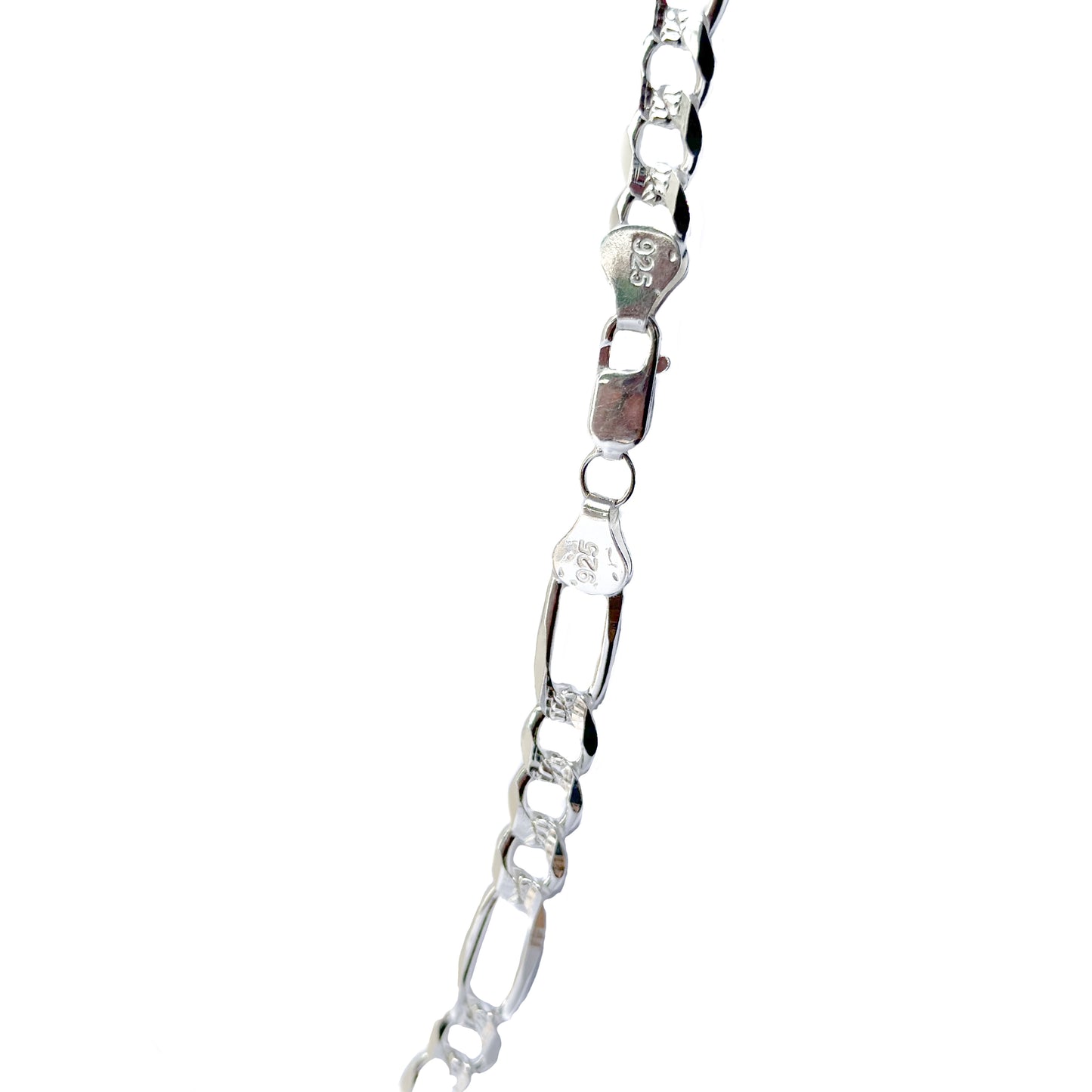 CADENA PLATA .925 CARTIER 3X1 & 8MM CON PAVE