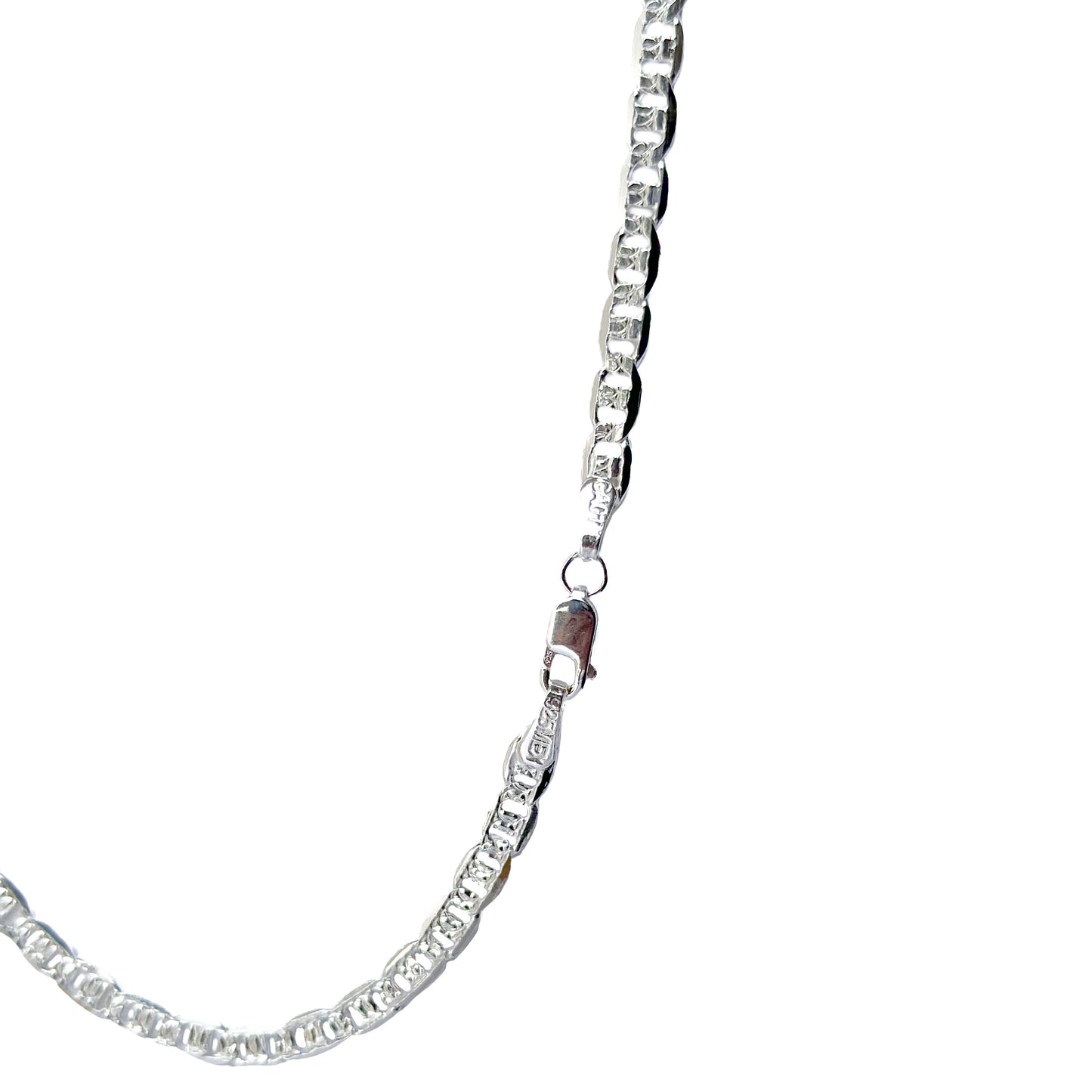 CADENA PLATA .925 GUCCI 4MM & 55CM CON PAVE