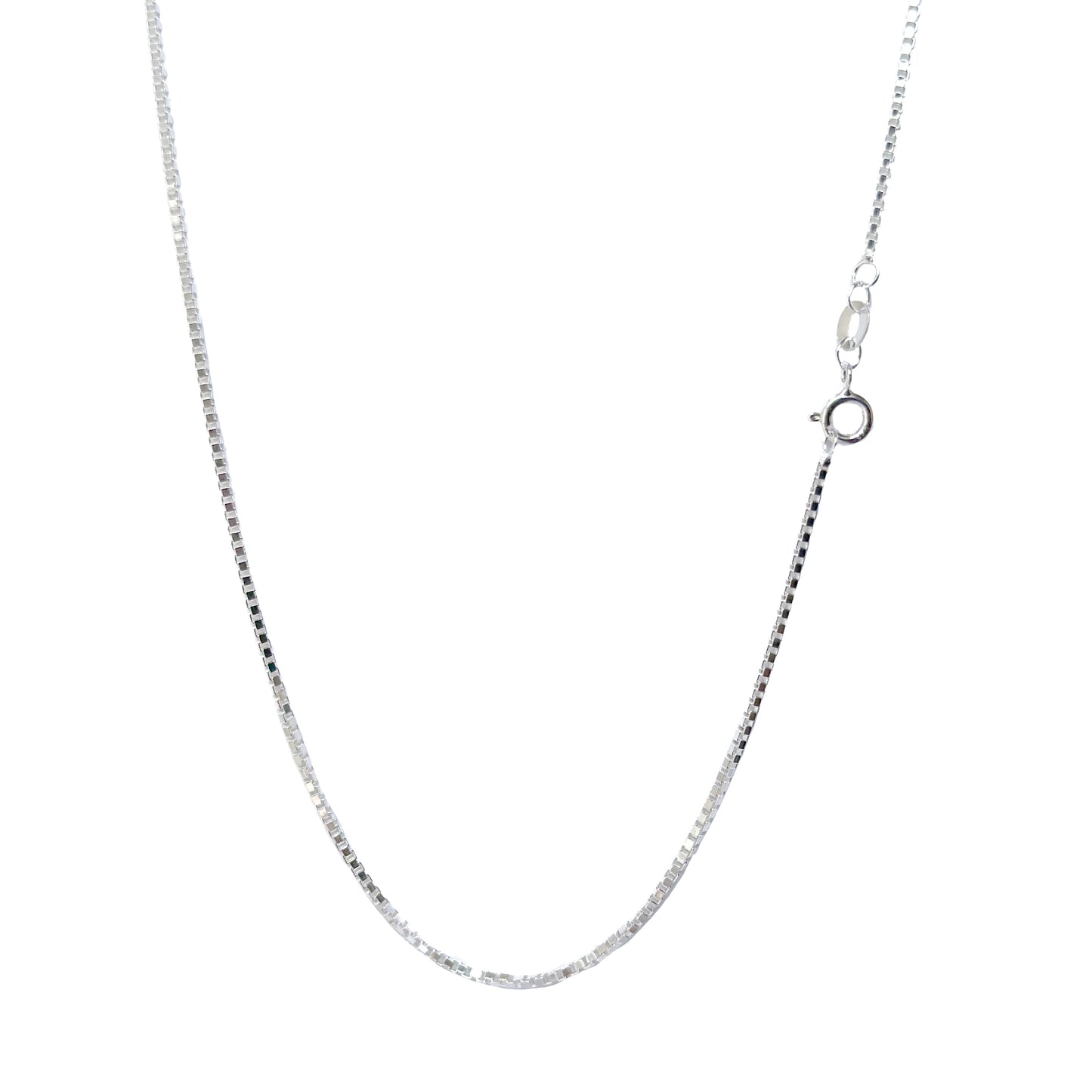 CADENA PLATA .925 CUADRADA 1MM & 50CM