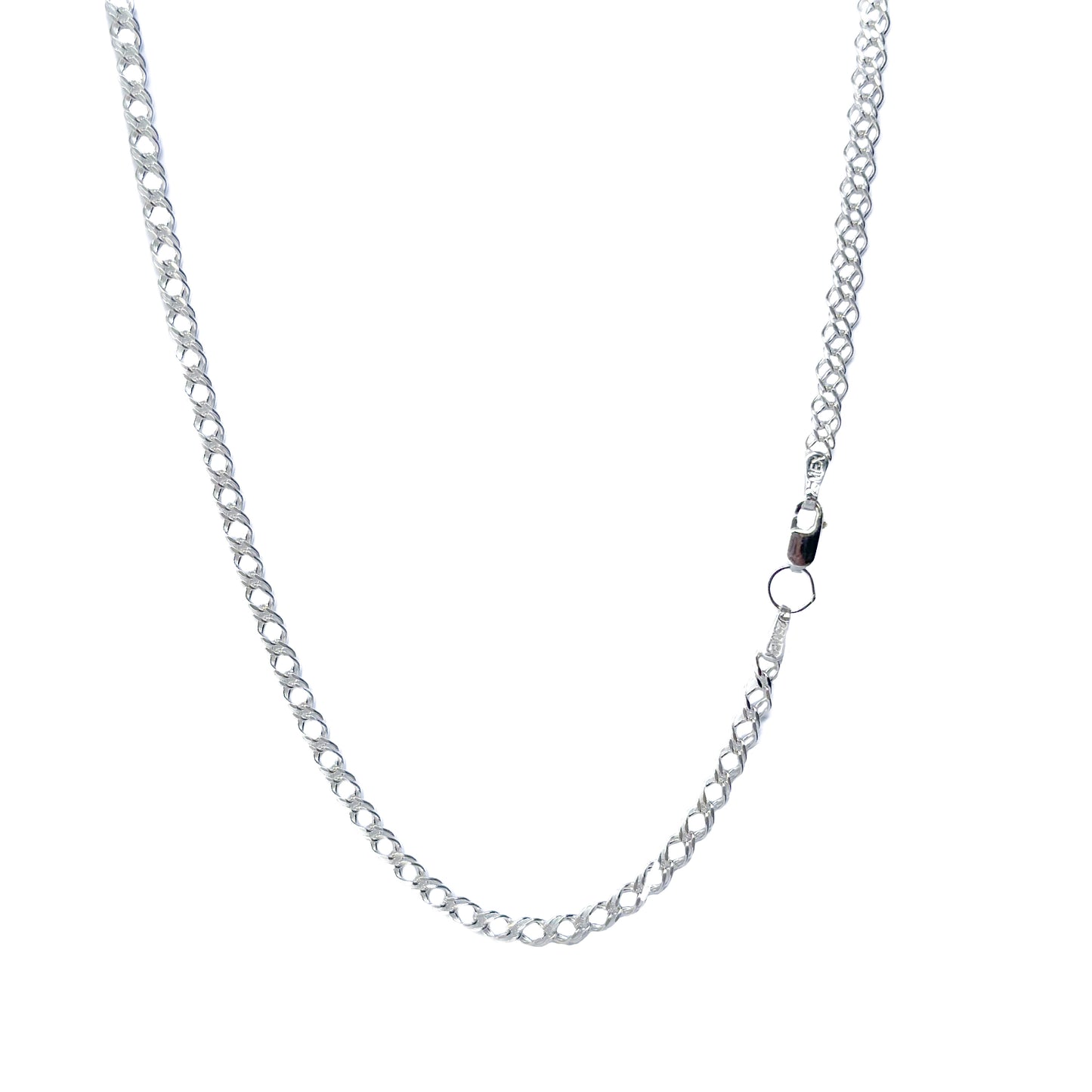 CADENA PLATA .925 DOBLE ESLABON 3MM & 50CM