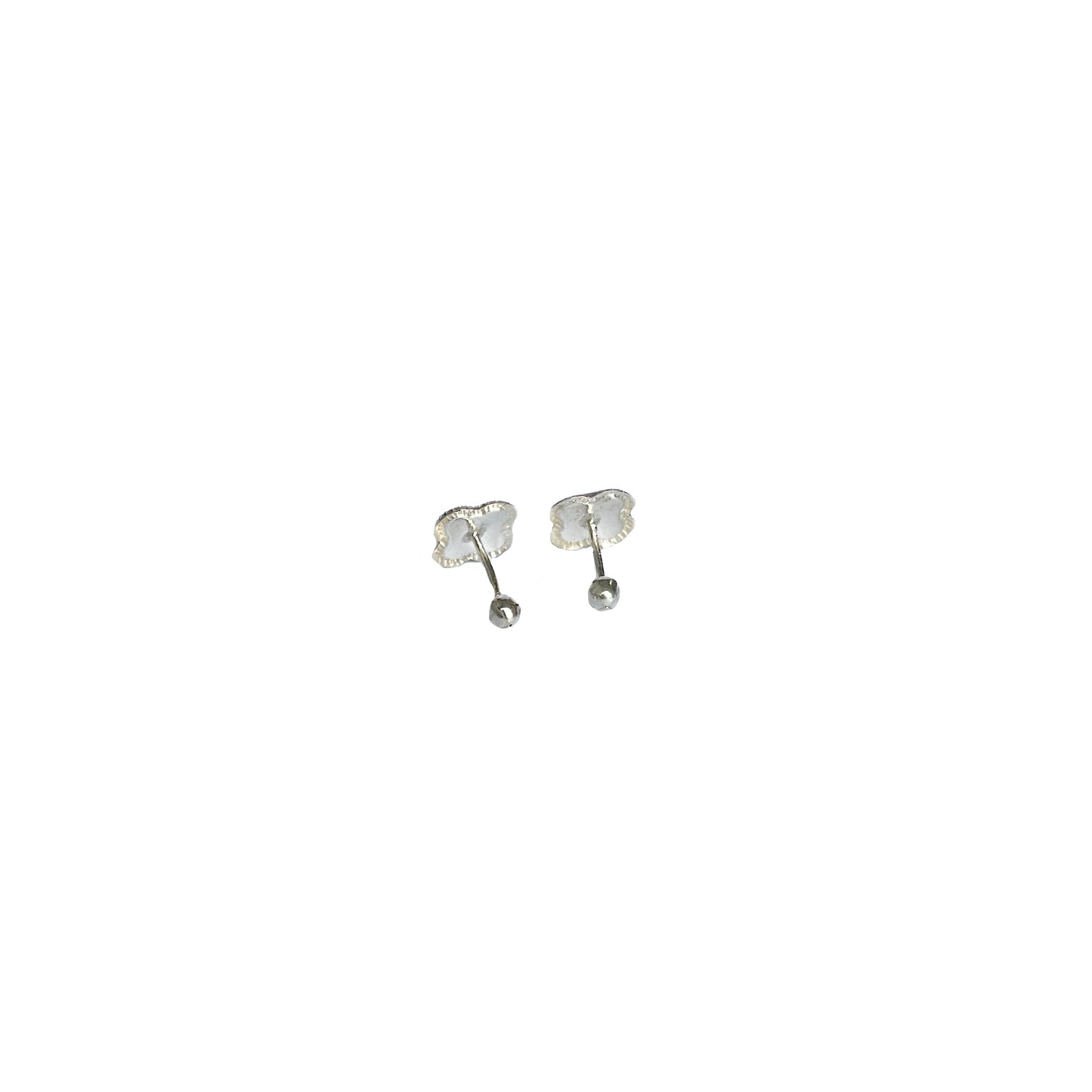 BROQUEL PLATA .925 TREBOL BLANCO