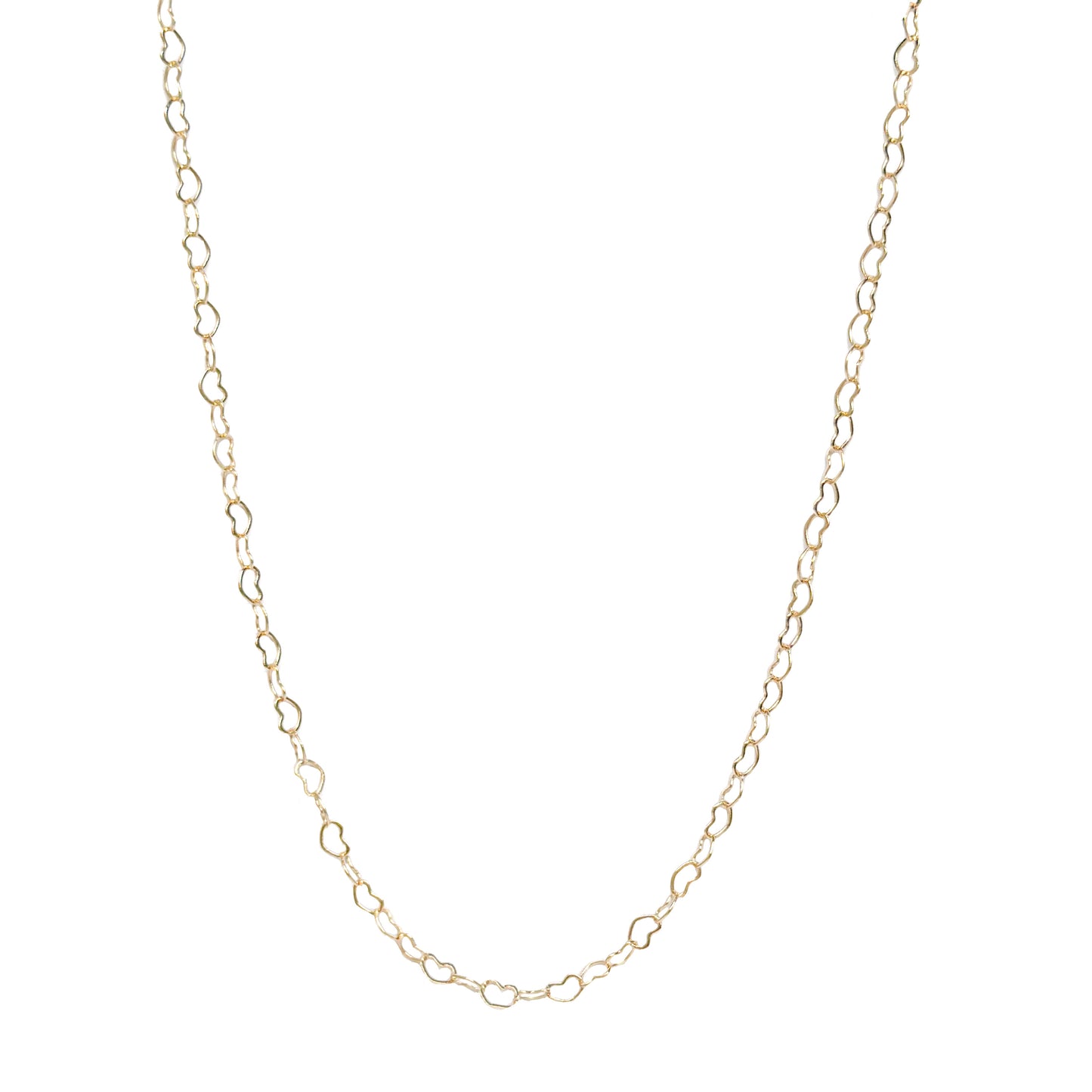 CADENA ORO LAMINADO CORAZONES