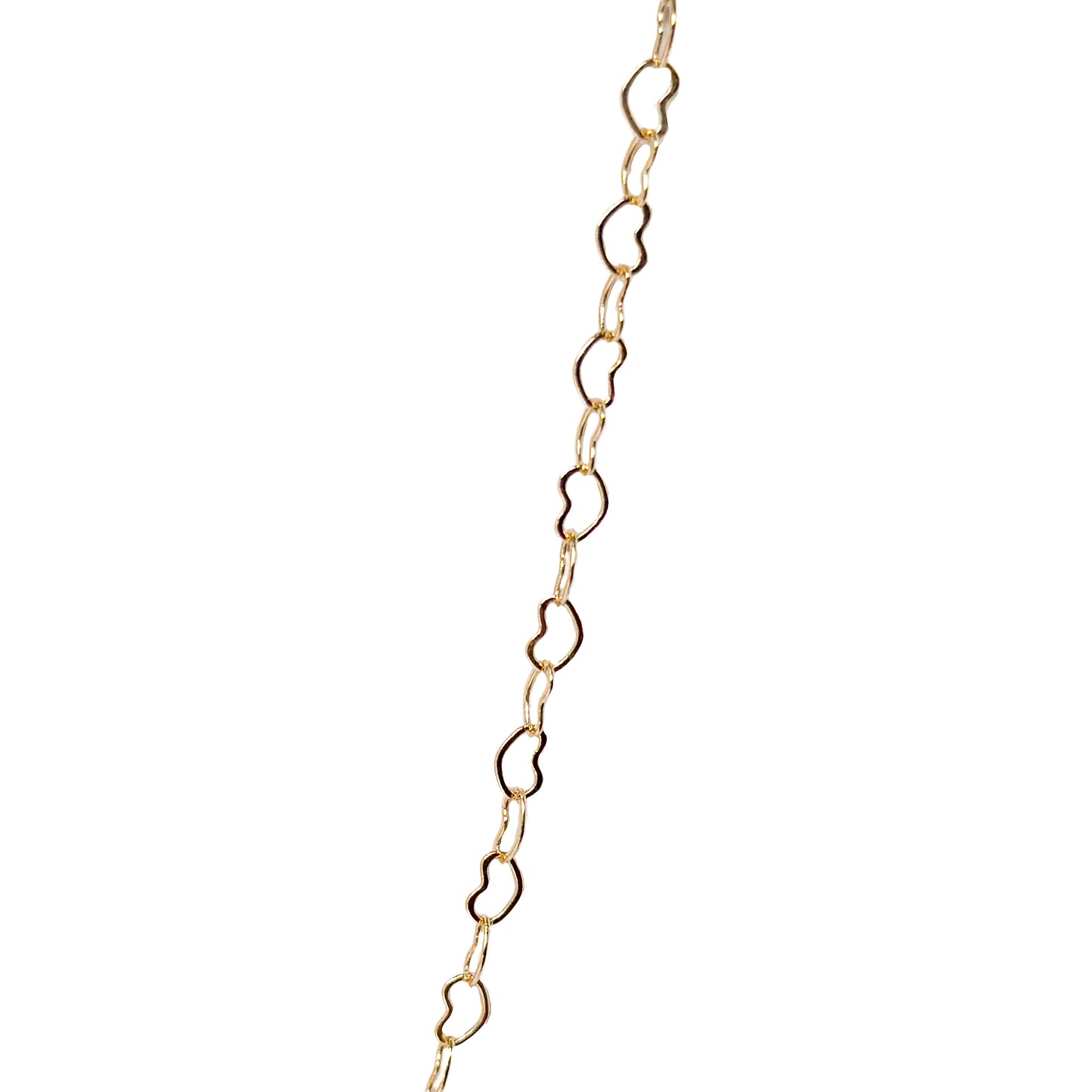 CADENA ORO LAMINADO CORAZONES