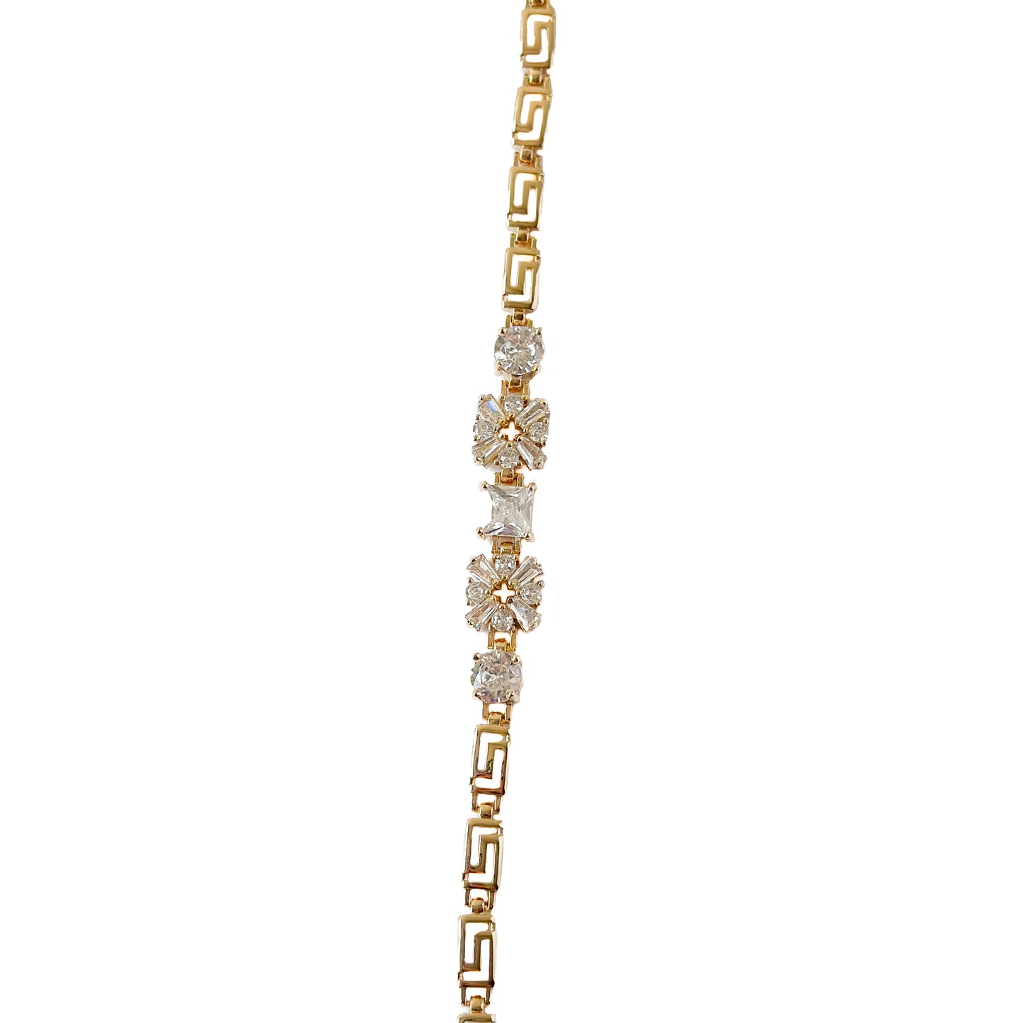 PULSO ORO LAMINADO DISEÑO VERSACE CON PIEDRAS
