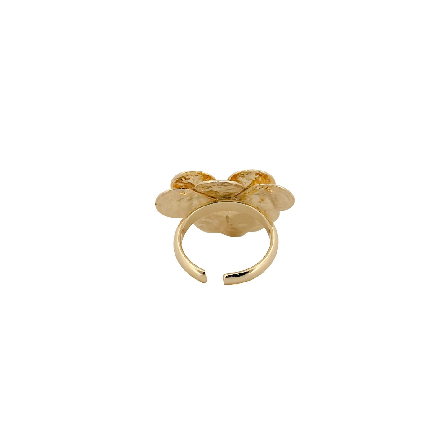 ANILLO ORO LAMINADO FLOR GRANDE AJUSTABLE