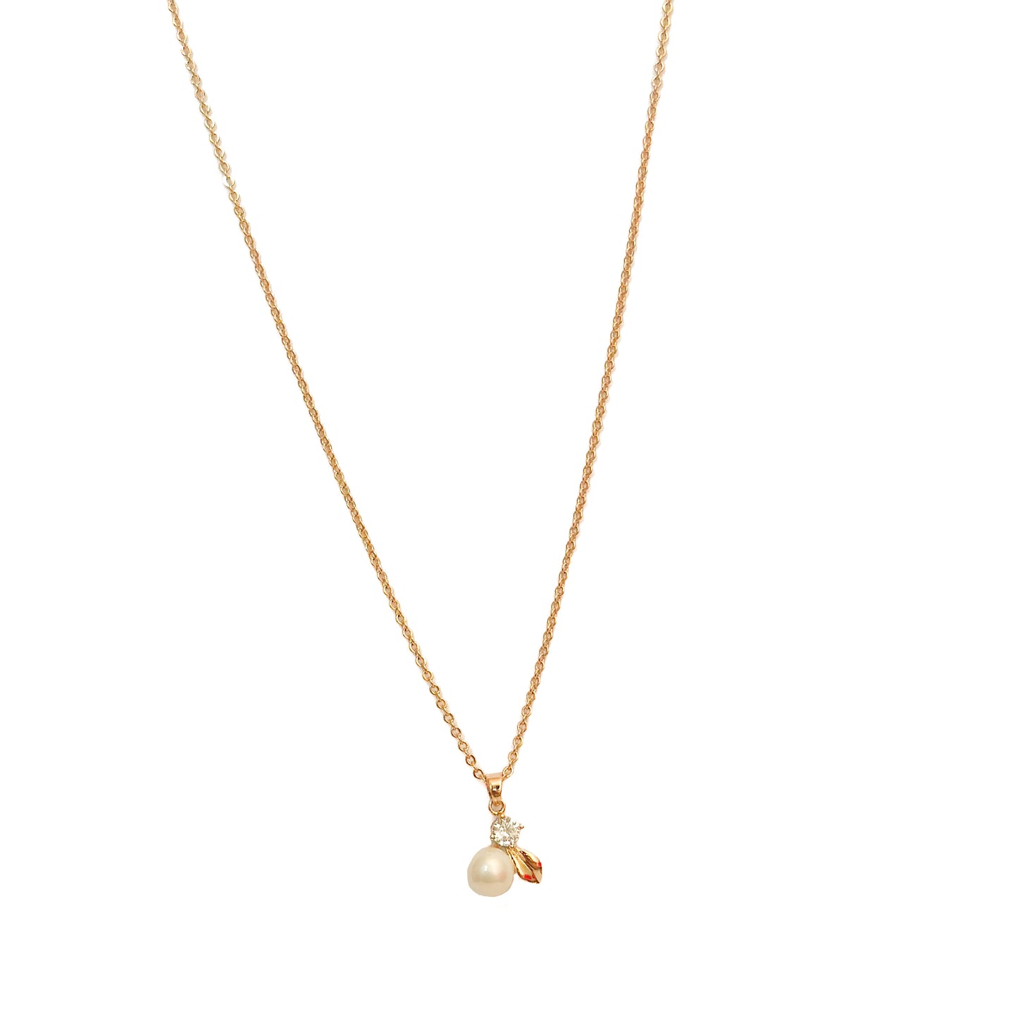 GARGANTILLA ORO LAMINADO 18K CON PERLA