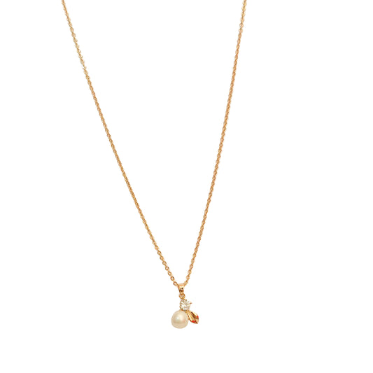 GARGANTILLA ORO LAMINADO 18K CON PERLA