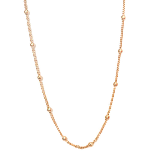GARGANTILLA ORO LAMINADO 18K CON BALINES