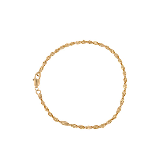 PULSO ORO LAMINADO  SINGAPUR GRANDE