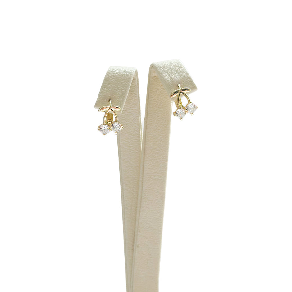 Orecchini Huggie Rotondi Con Zirconia Cubica Trasparente Riempiti - Foto 2