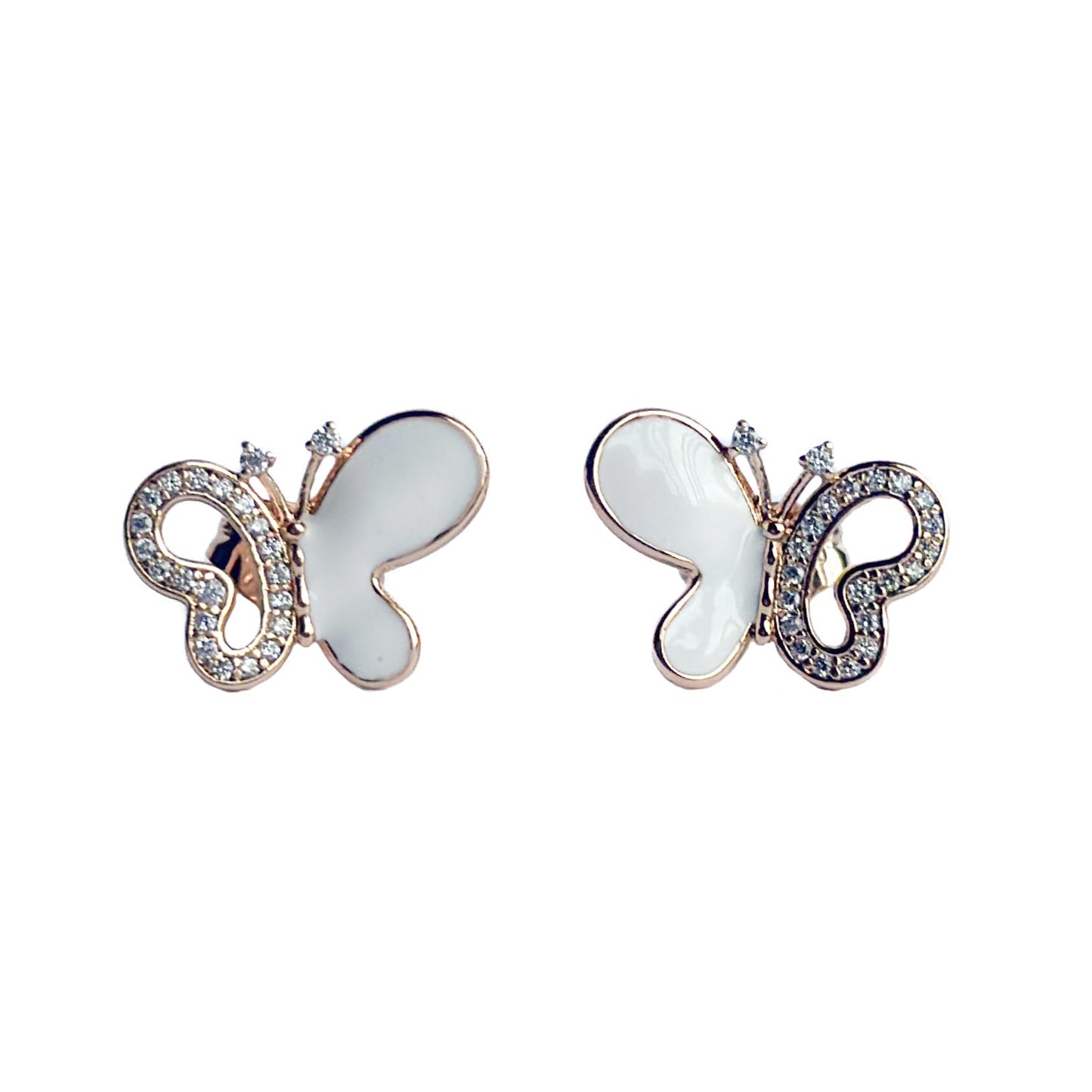 ARETE ORO LAMINADO 18K MARIPOSAS