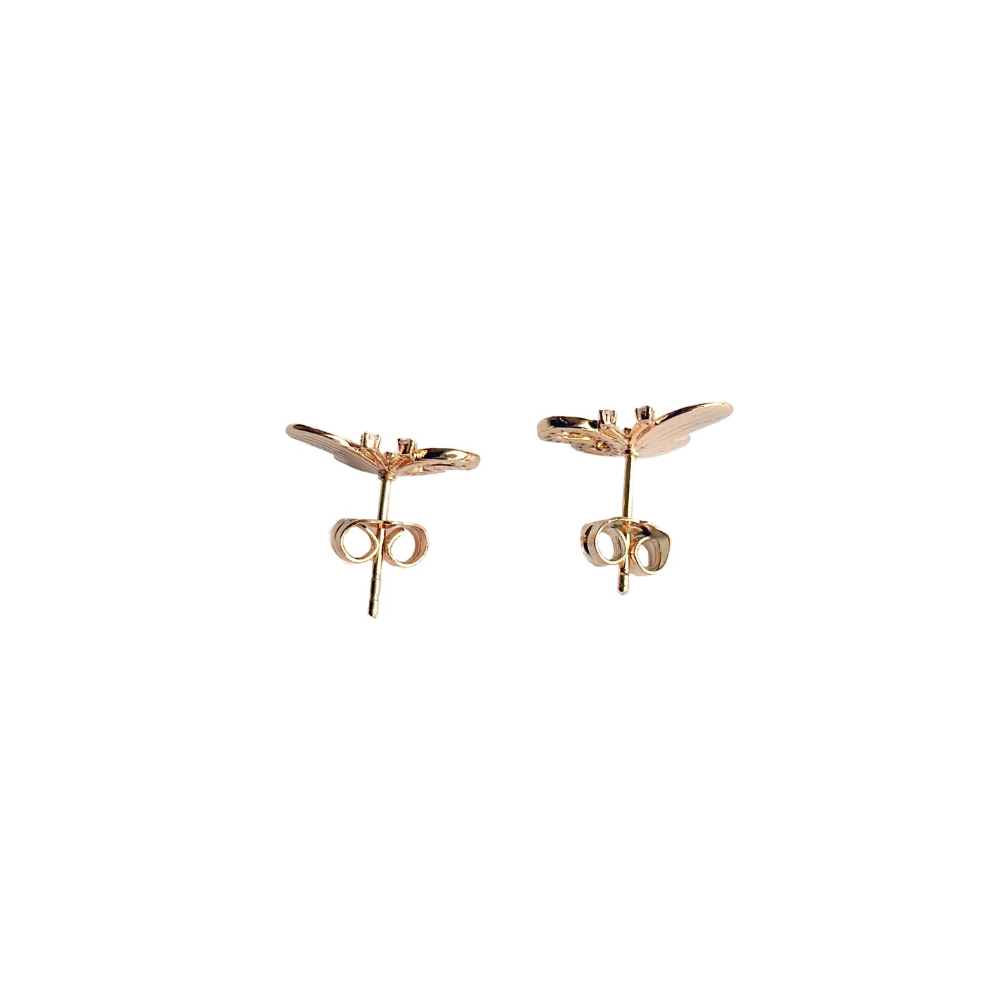 ARETE ORO LAMINADO 18K MARIPOSAS