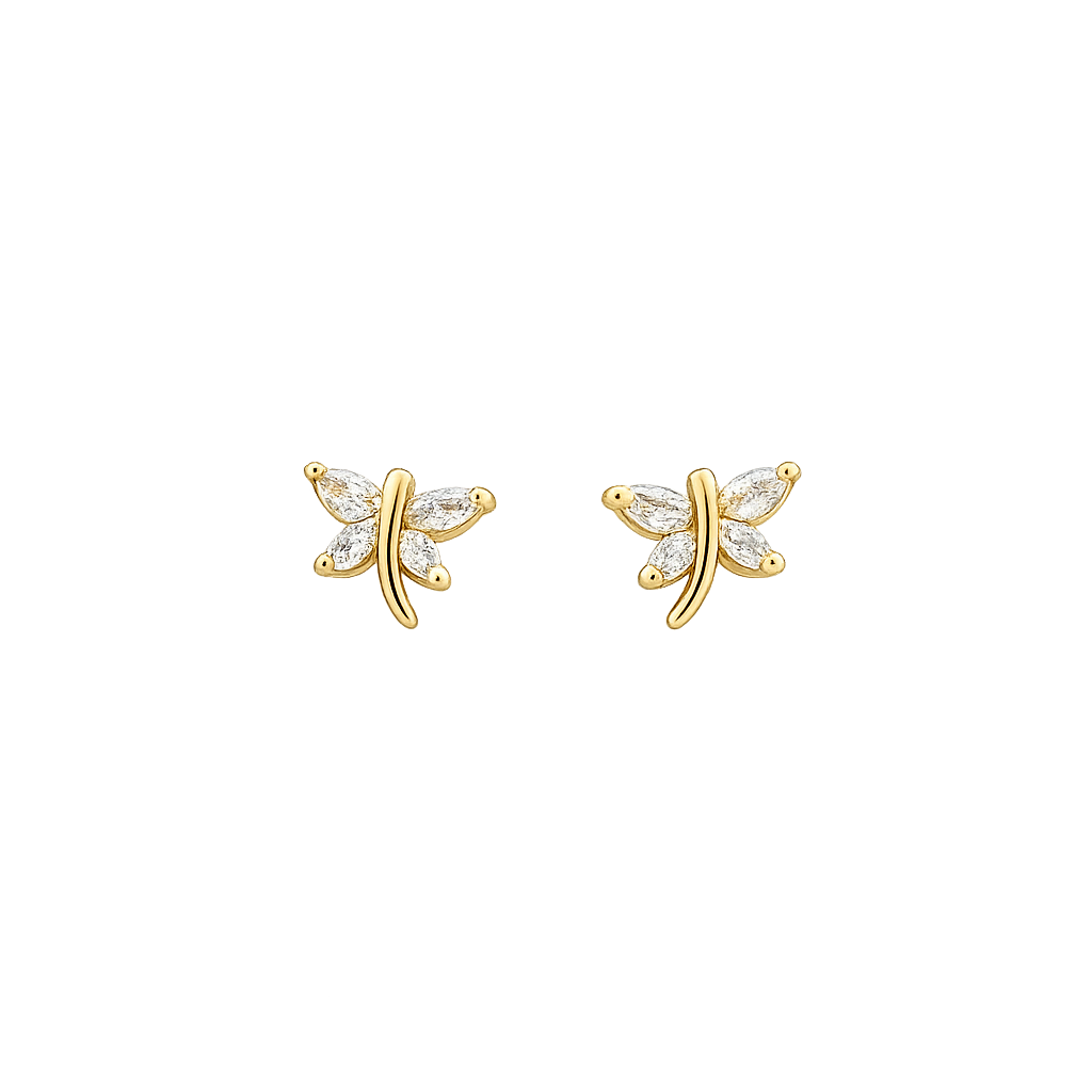 ARETE ORO LAMINADO LIBELULA MINI