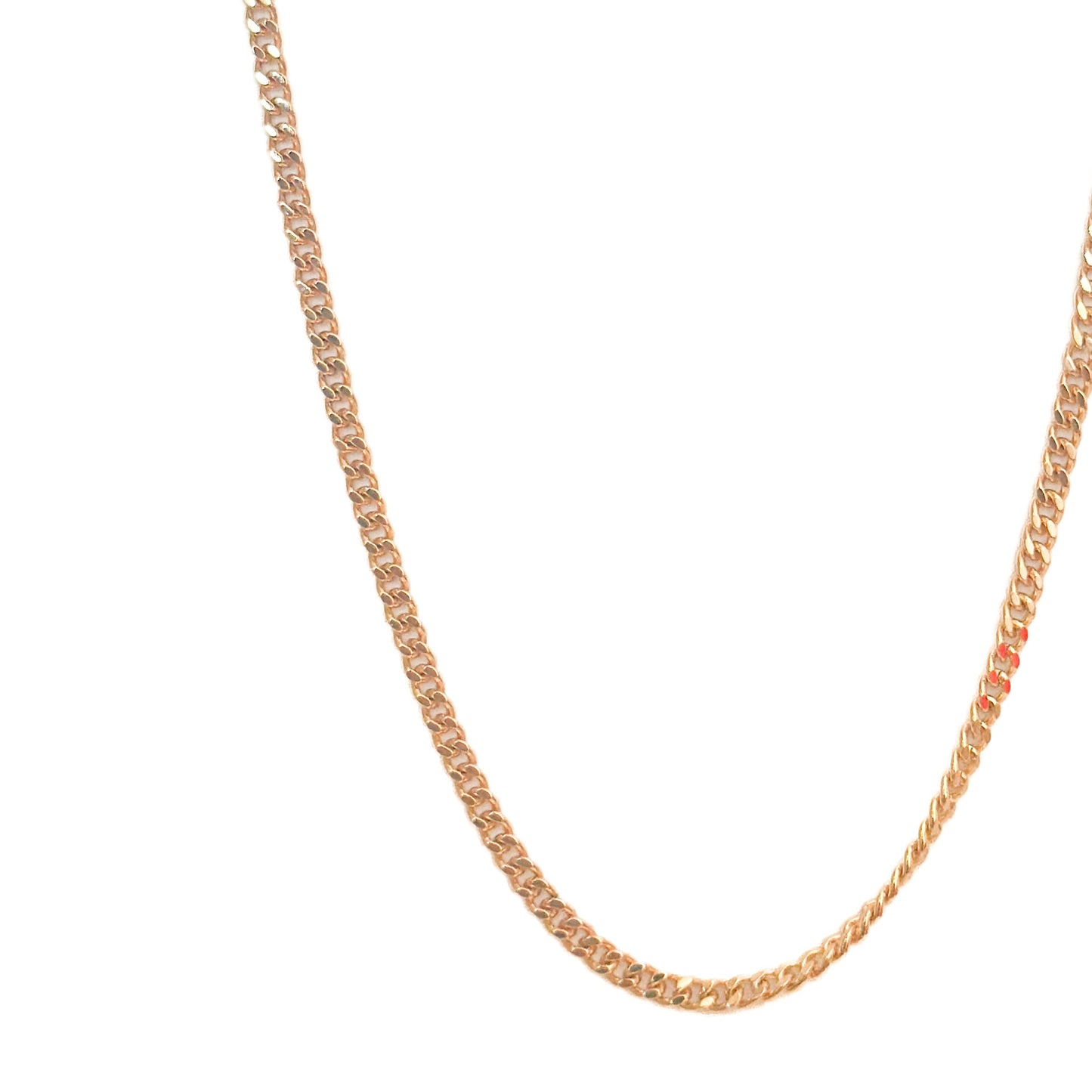CADENA ORO LAMINADO 18K CUBANO 45CM X 3MM