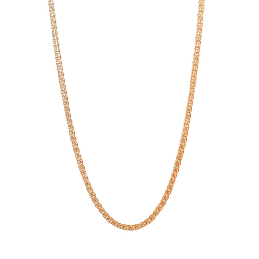 CADENA ORO LAMINADO 18K TEJIDO 99 55CM X 3MM