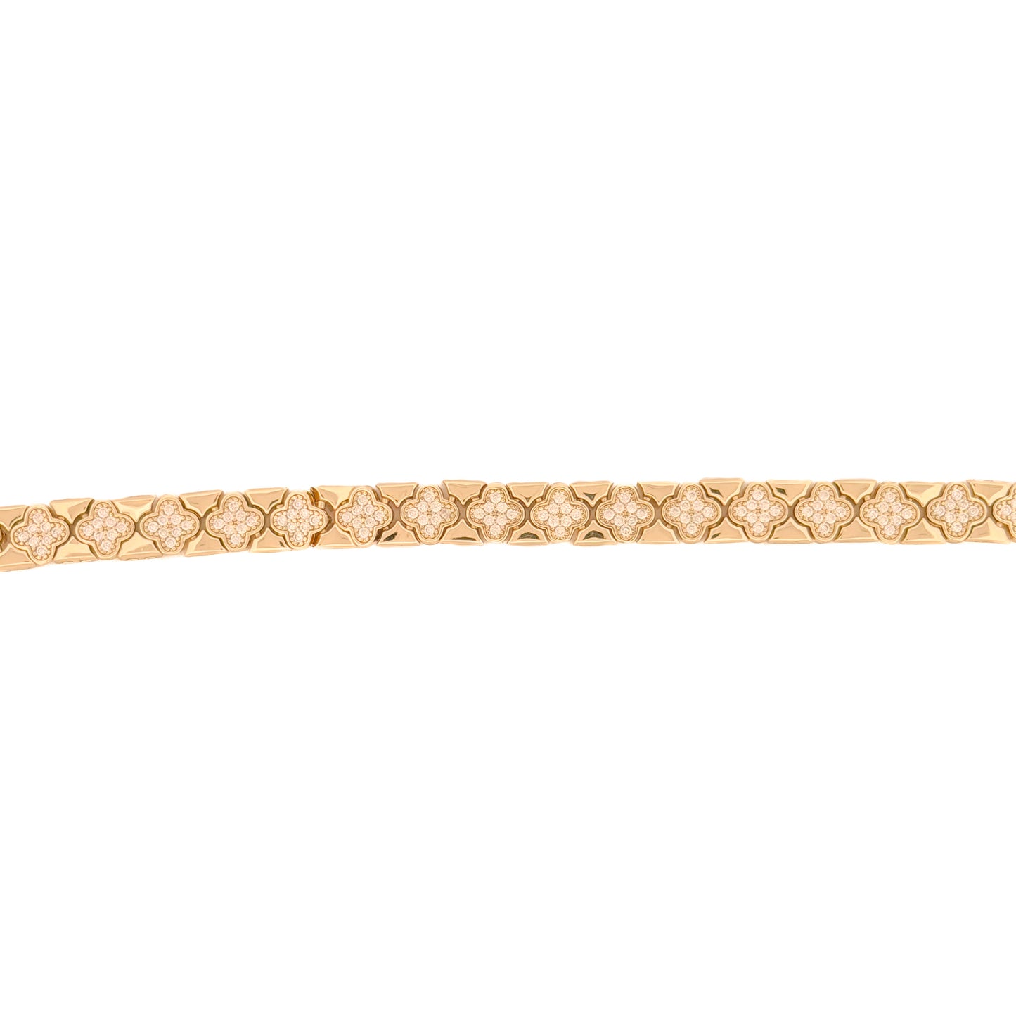 PULSO ORO LAMINADO PLACAS DE TRÉBOL