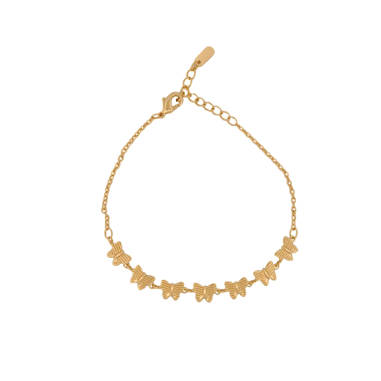 PULSO ORO LAMINADO MARIPOSAS