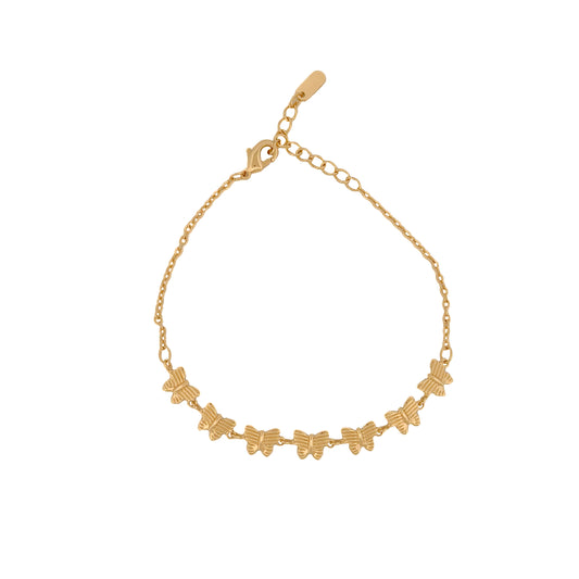 PULSO ORO LAMINADO MARIPOSAS