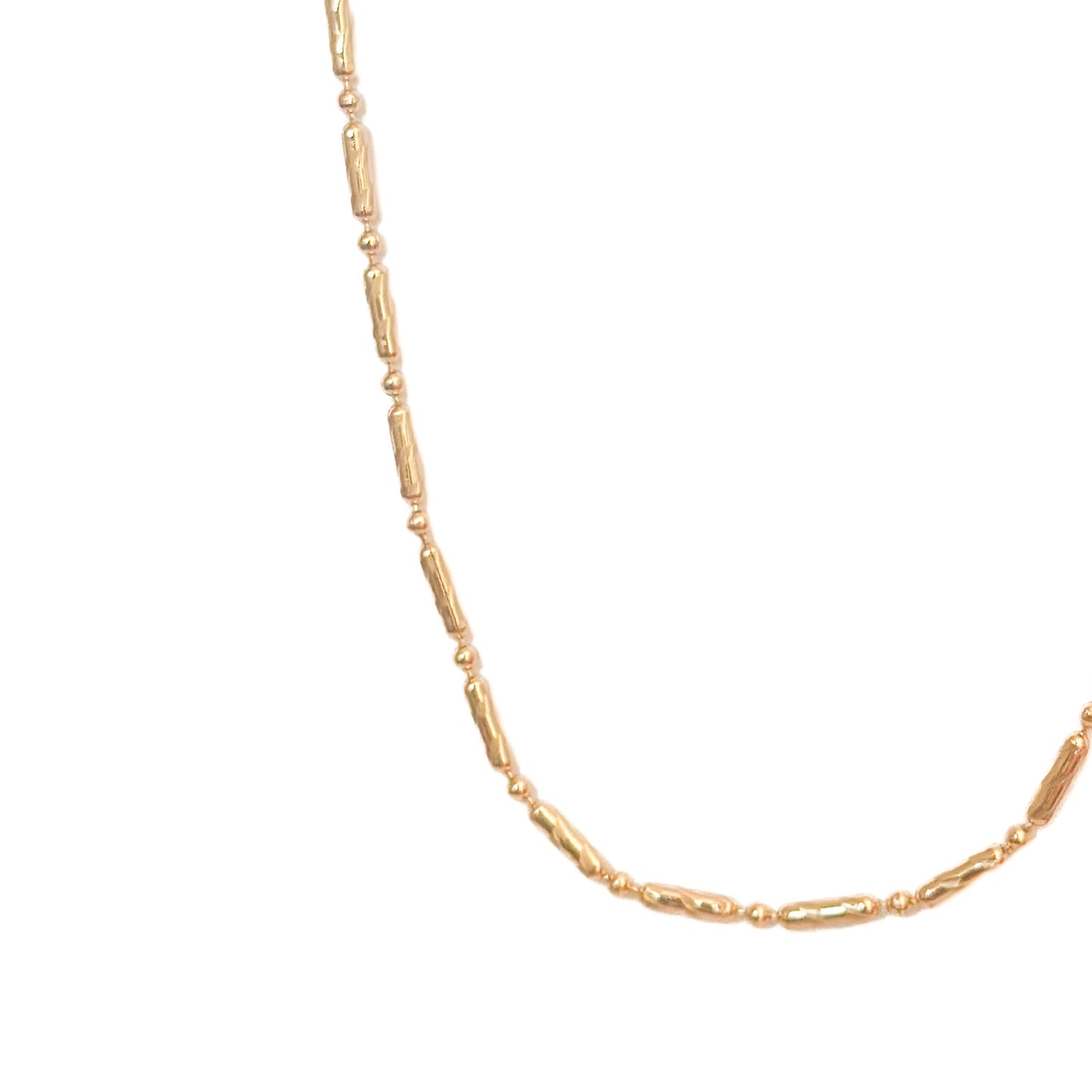 CADENA ORO LAMINADO 18K PUNTO Y COMA 45CM X 2MM