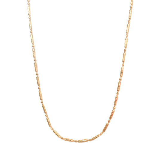 CADENA ORO LAMINADO 18K PUNTO Y COMA 45CM X 2MM