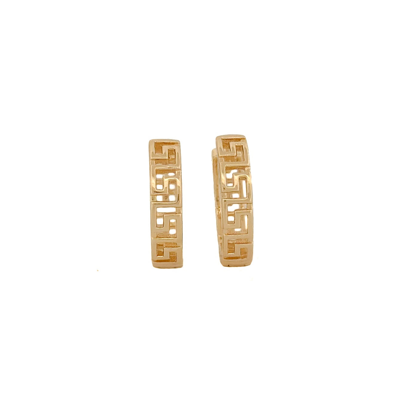 HUGGIE ORO LAMINADO CON GRECAS MEDIANO