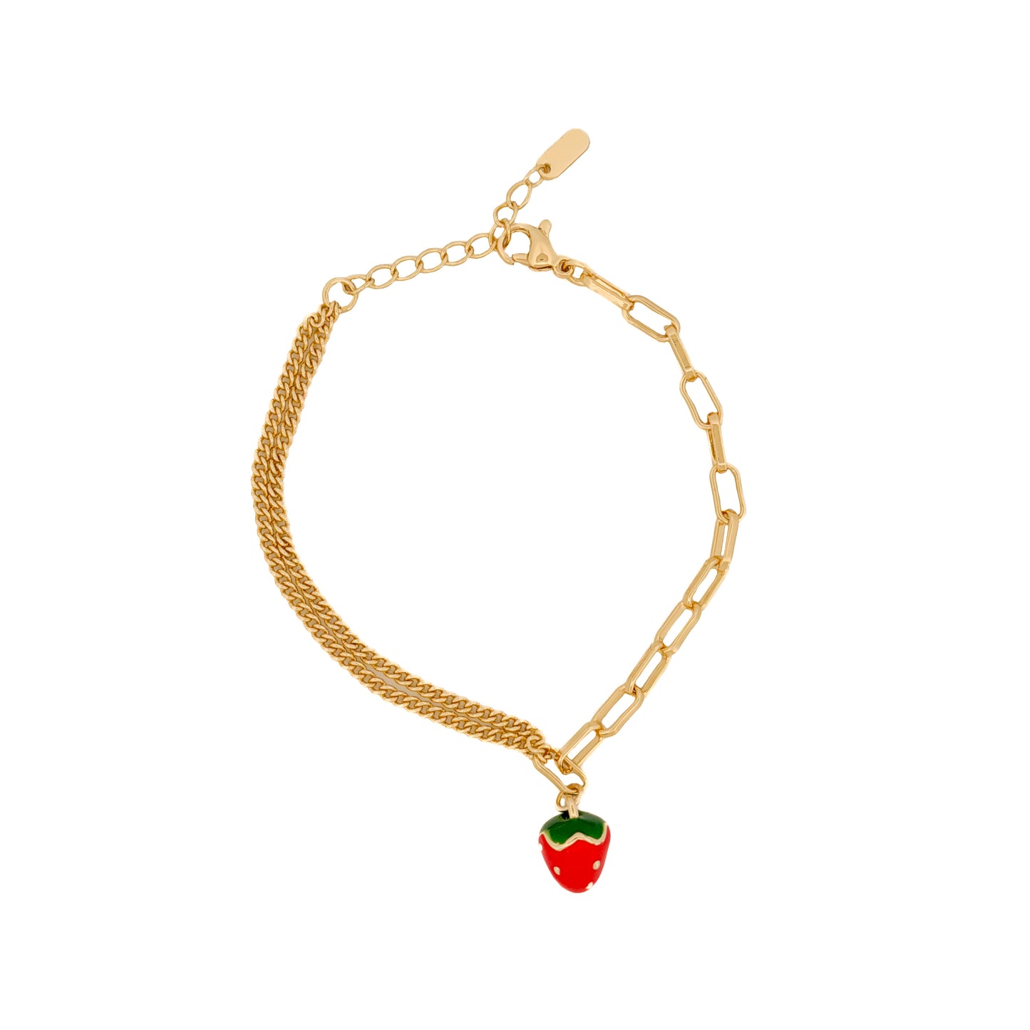 PULSO ORO LAMINADO FRESA COLGANTE