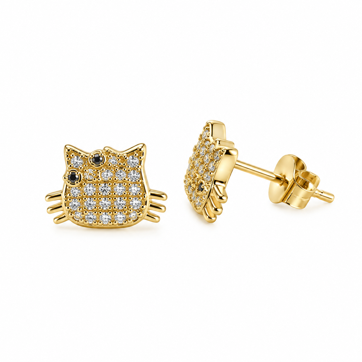 ARETE ORO LAMINADO GATITO