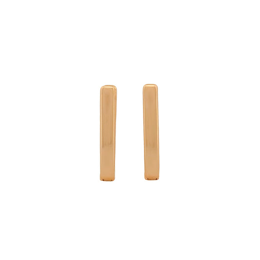 HUGGIE ORO LAMINADO DISEÑO U 18k