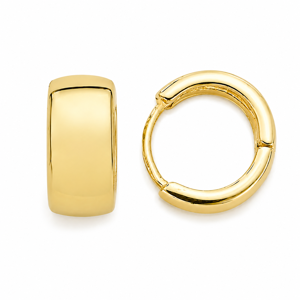 HUGGIE ORO LAMINADO LISO CHICO