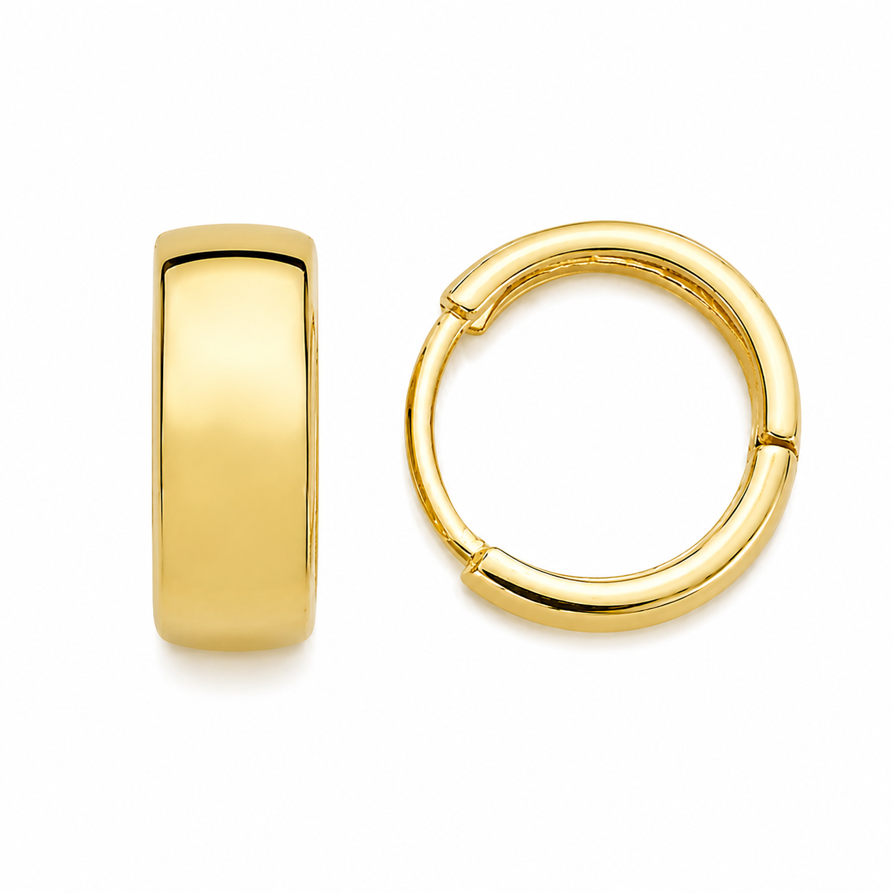 HUGGIE ORO LAMINADO LISO MEDIANO
