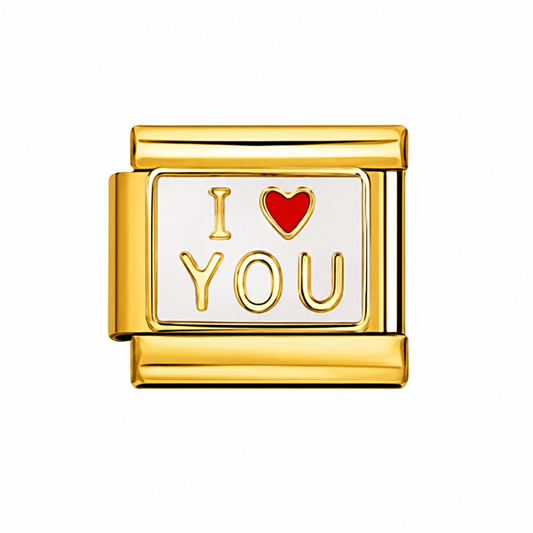 CHARM ACERO INOXIDABLE I LOVE YOU