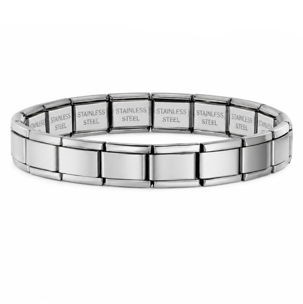 PULSO ITALIANO ACERO INOXIDABLE PLATEADO