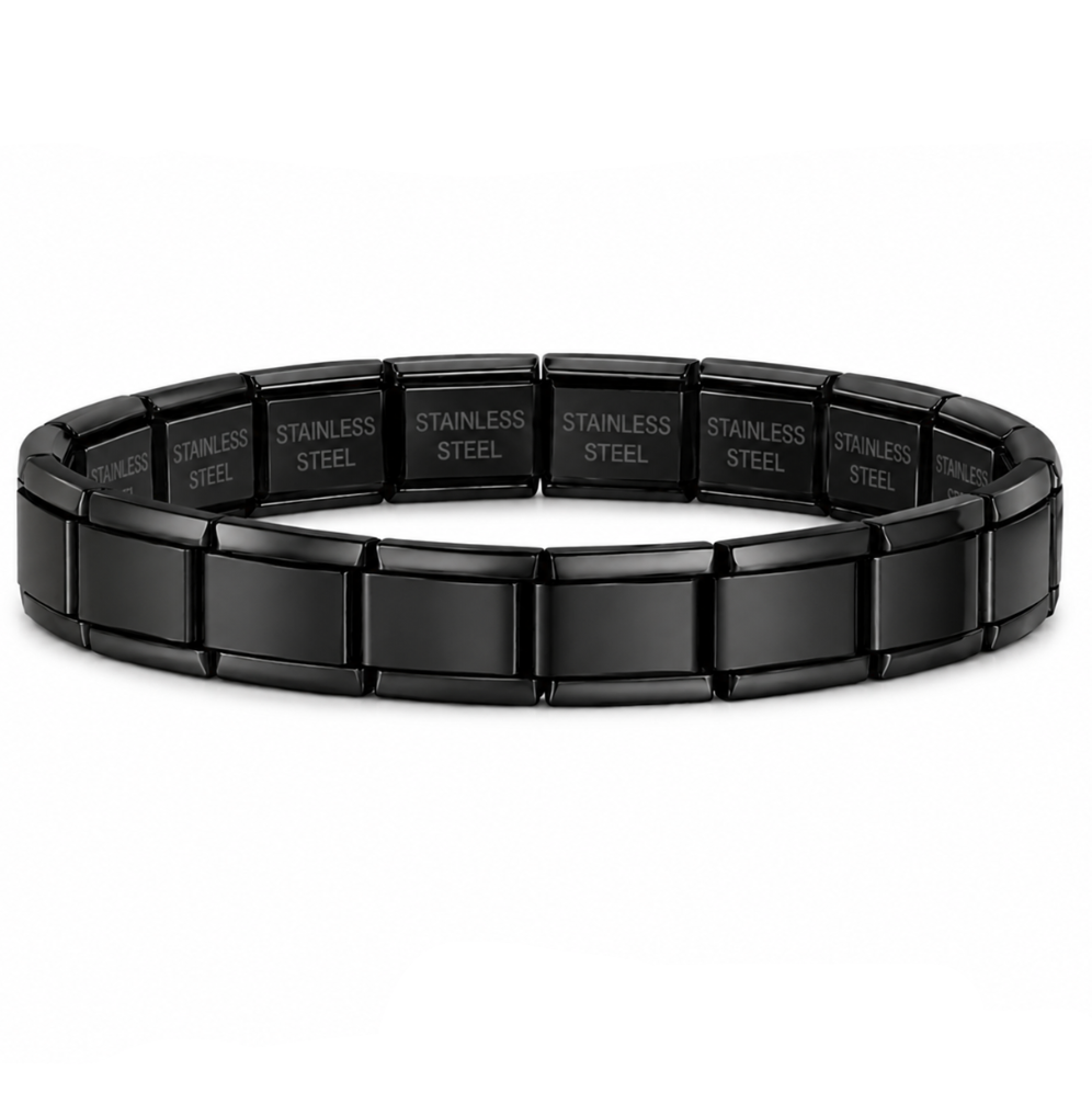 PULSO ITALIANO ACERO INOXIDABLE NEGRO