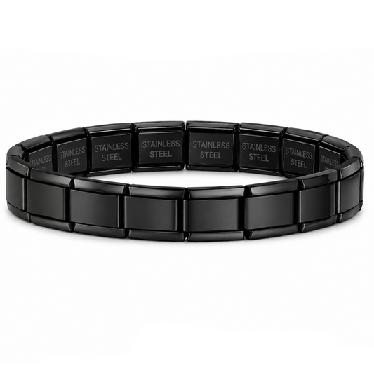 PULSO ITALIANO ACERO INOXIDABLE NEGRO